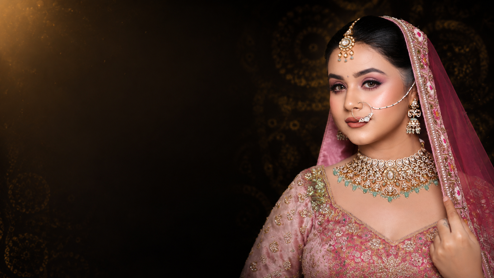 Luxury bridal makeup by Simran Kaur Makeup Studio Shamli